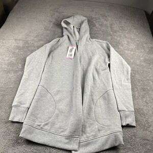 Active Life Cardigan Open-Front Womens Small Gray Long Sleeve NWT‎